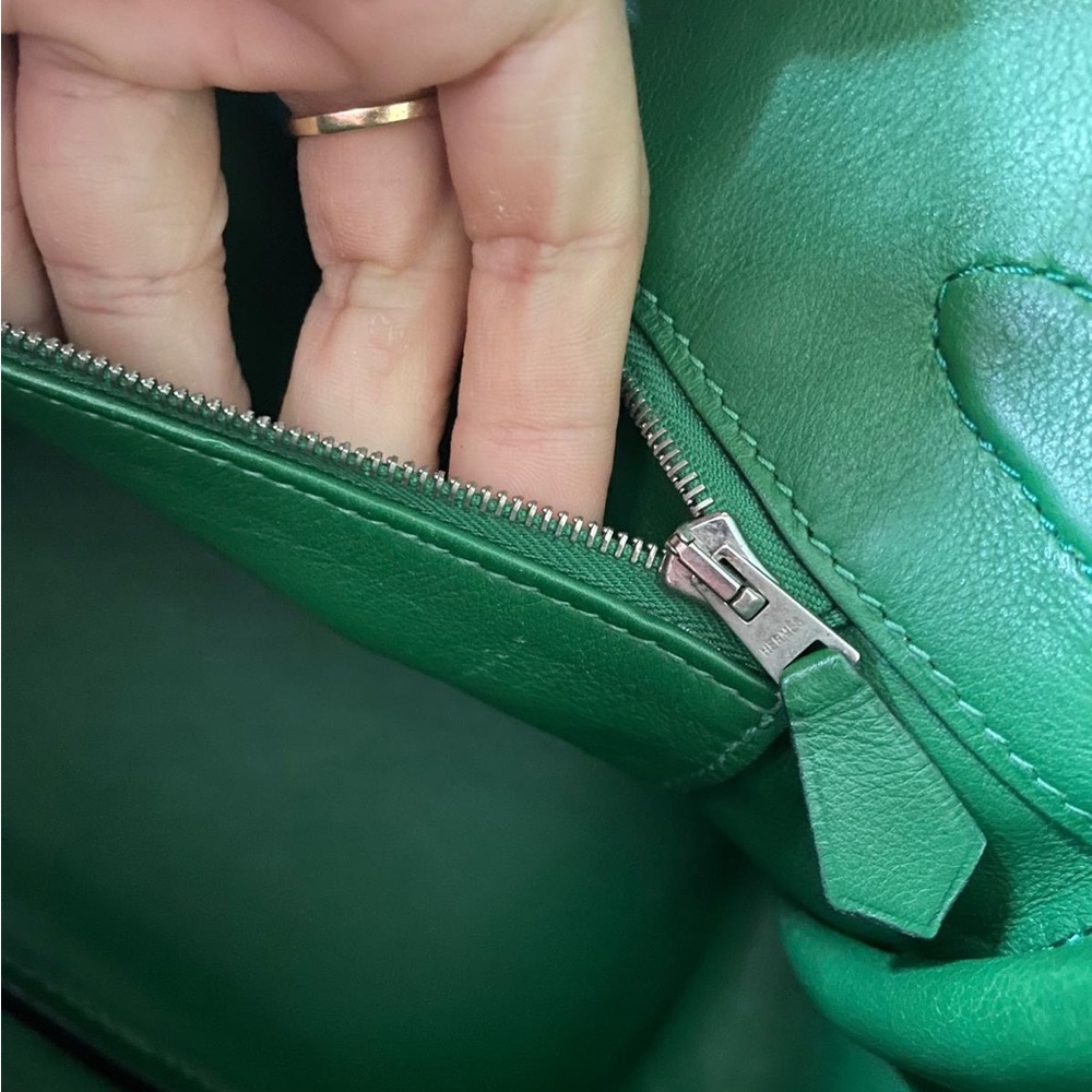 Hermes Birkin 30 Swift Green Vert Bengale PHW Bag - Picture 10 of 13